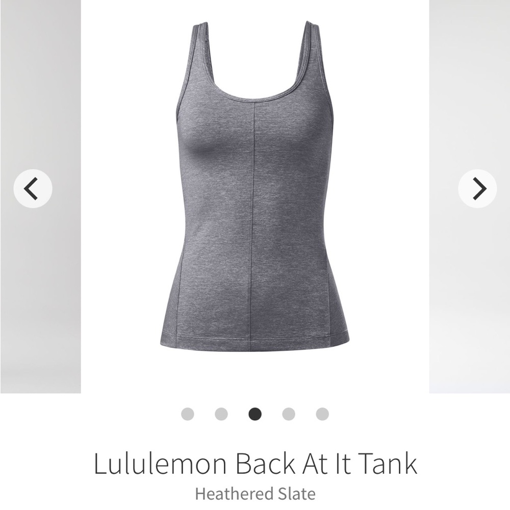 lululemon athletica Heathered Slate Tank Top